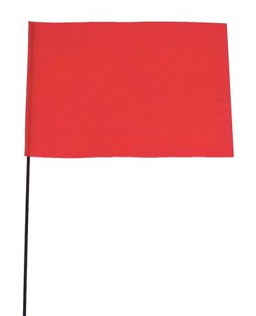 Zoro Select Marking Flag, Fluor Orange, Vinyl, PK100 3JUY7