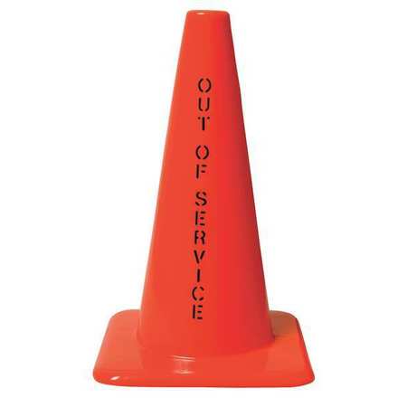Zoro Select Traffic Cone, 18 In. 1850-LOUT OF SERVICE