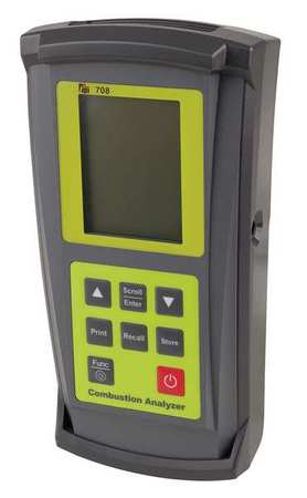 TEST PRODUCTS INTERNATIONAL Combustion Analyzer, 0 to 10,000 ppm, LCD 707