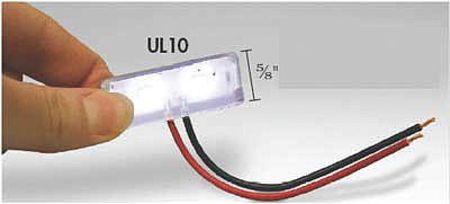 Hamsar Mini Courtesy Light, Rect, LED, 12VDC 3JYU4