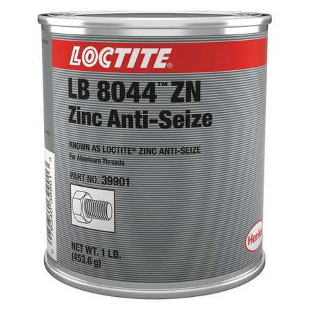 LOCTITE Anti Seize, Zinc, 16 oz, Can, Grey, Paste LB 8044(TM) 233507