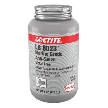 Loctite Anti Seize, Marine, 8 oz, Brush Top Can LB 8023(TM) 299175