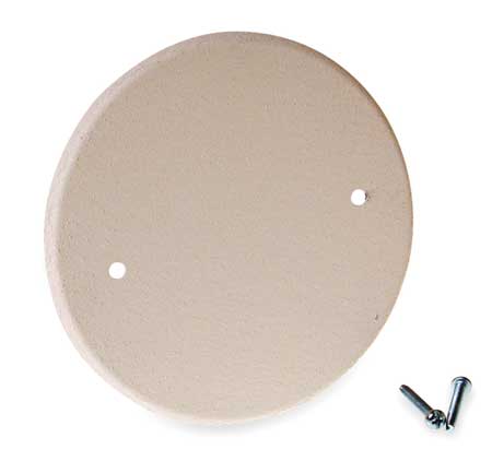 Bell Outdoor Electrical Box Cover, Round Ceiling Pan, 1 Gang, Steel, Blank/Flat 5653-1