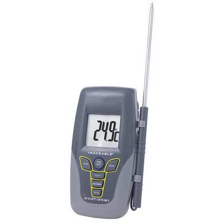 TRACEABLE NIST Traceable® Digital Thermistor Thermometer, -58 Degrees to 572 Degrees F 4430