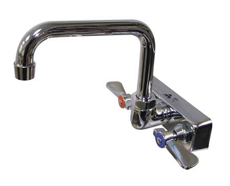 Advance Tabco Manual, 4" Mount, 2 Hole Gooseneck Kitchen Faucet K-123