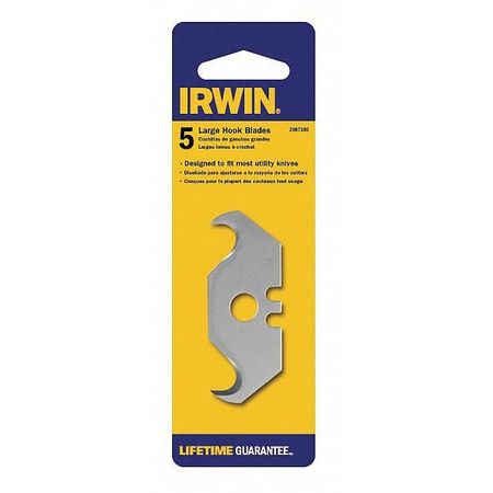 IRWIN Hook Utility Blade, 11/16" W, PK5 2087100