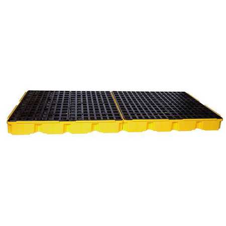 EAGLE MFG Drum Spill Containment Pallet, 121 gal Spill Capacity, 8 Drum, 10,000 lb., Polyethylene 1688