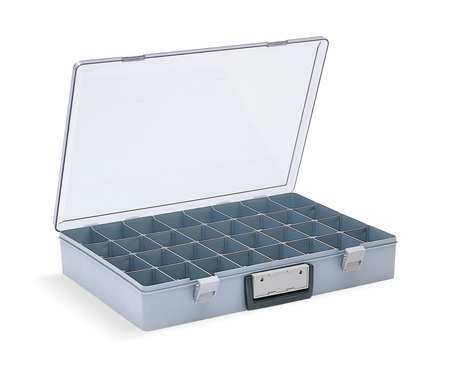 Flambeau Adjustable Compartment Box with 8 to 32 compartments, Plastic, 3 in H x 18 1/2 in W 6745AZ