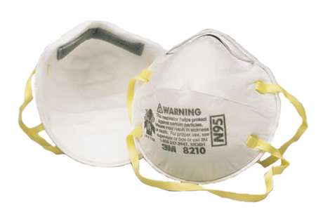 3M N95 Disposable Respirator, 8210, Dual Headstrap, Particulate Respirator, Nose Clip, Pack of 20 8210