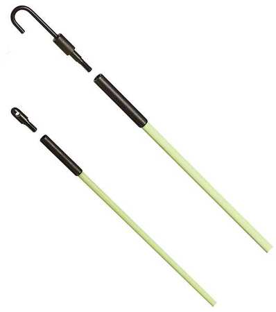 Ideal Cable Pulling Fishing Pole, 3/16 In, 12 ft 31-631