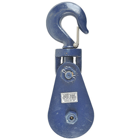 B/A PRODUCTS CO Snatch Block, Wire Rope, 7/8 in Max Cable Size, 30,000 lb Max Load, Painted 6I-15T8