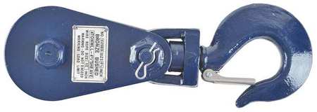 B/A Products Co Snatch Block, Wire Rope, 1/2 in Max Cable Size, 8,000 lb Max Load, Painted 6I-4T4