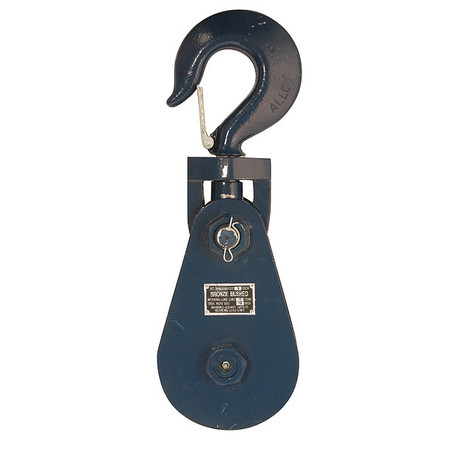B/A PRODUCTS CO Snatch Block, Wire Rope, 7/8 in Max Cable Size, 30,000 lb Max Load, Painted 6I-15T10