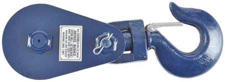 B/A PRODUCTS CO Snatch Block, Wire Rope, 3/4 in Max Cable Size, 16,000 lb Max Load, Painted 6I-8T6