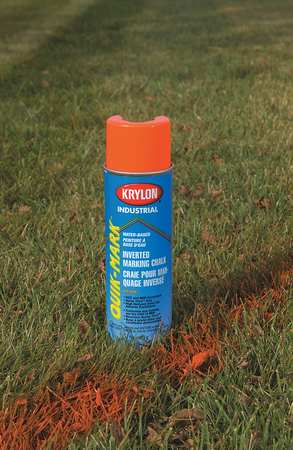 Krylon Industrial Inverted Marking Chalk, Orange, 15 oz. KWBC3501A
