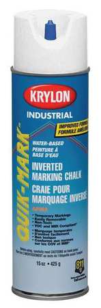 Krylon Industrial Inverted Marking Chalk, White, 15 oz. KWBC3505A
