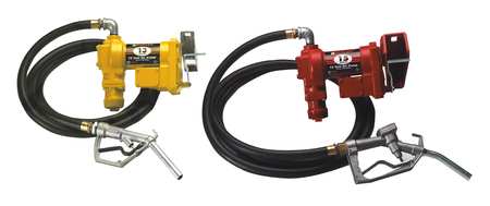 Fill-Rite Fuel Transfer Pump, 12V DC, 20 gpm Max. Flow Rate , 1/4 HP, Cast Iron, 1 in MNPT Inlet FR4210H
