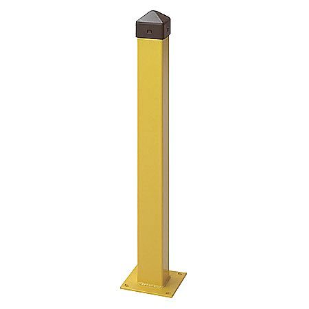 ZORO SELECT Bollard, Concrete, 5", 36 In. H, Yellow 1753