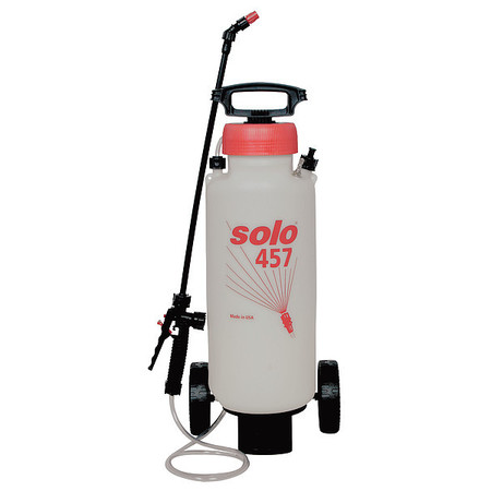 Solo 3 gal. Professional Sprayer, Polyethylene Tank, Cone, Fan, Jet Spray Pattern, 72" Hose Length 457 ROLLABOUT