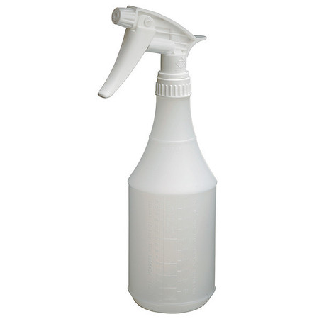 Zoro Select 24 oz. White, Plastic Trigger Spray Bottle, 3 Pack 130298