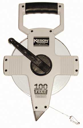 Keson 200 ft Tape Measure, 3/8 in Blade NR18-200