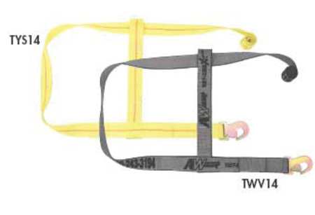 Lift-All Wheel Strap, Ratchet, 7ft 3In x 2In, 1600lb TYS14