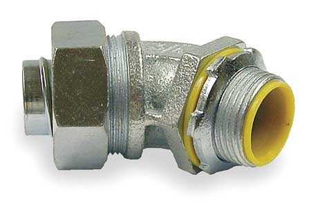 RACO Insulated Connector, 3/4 In., 45 Deg 3563