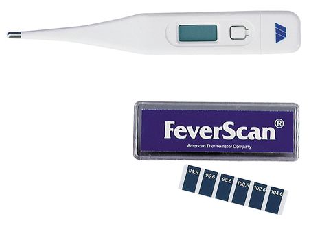 Zoro Select Thermometer Fever Scan, PK100 3LRD7