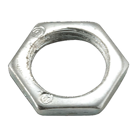 Raco Locknut, 3/8 In., Zinc Electroplated Steel 1001