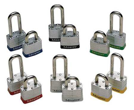Master Lock Lockout Padlock, KD, Yellow, 1-1/4"H 3LHYLW