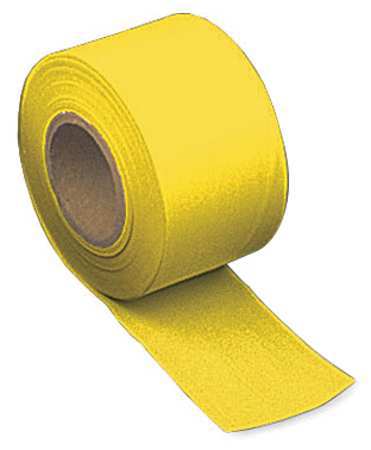 Zoro Select Taffeta Flagging Tape, Yellow, 300ft x 2In TF2Y300-200