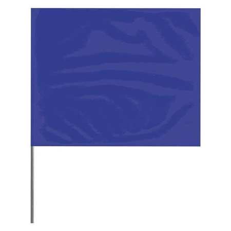 Presco Marking Flag, Blue, Blank, PVC, PK100 2315B-200
