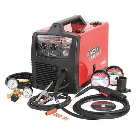 Lincoln Electric MIG Welder, Easy MIG 140, 1, 120V AC, 30 to 140A DC, 20 % K2697-1