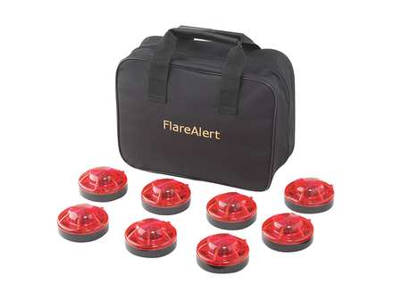 FLAREALERT LED Road Flare Kit, 1 Watt, Red B8RBP1ONLY