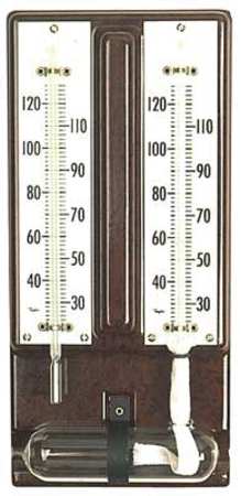 Taylor Mason Hygrometer, Range 0/120 F 5525J1