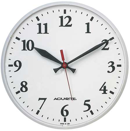 Zoro Select 12-1/2" Analog Wall Clock, White 1960