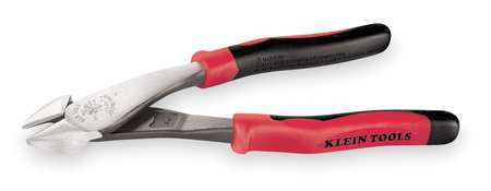 KLEIN TOOLS 8 1/8 in High Leverage Diagonal Cutting Plier Standard Cut Oval Nose Uninsulated J248-8