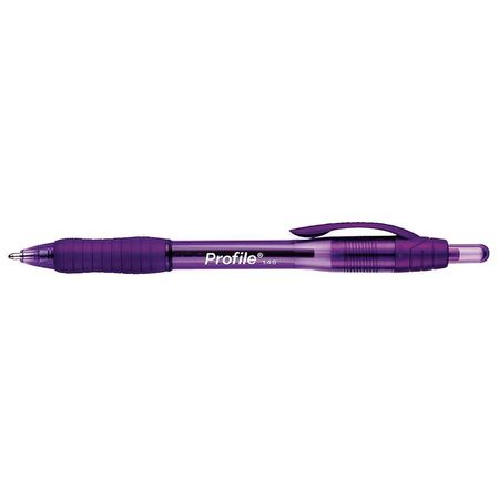 Paper Mate Retractable Ballpoint Pen, 1.4 mm, Purple PK12 35830