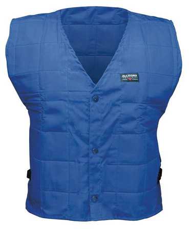 ALLEGRO INDUSTRIES Large Cotton Cooling Vest, Blue 8401-03