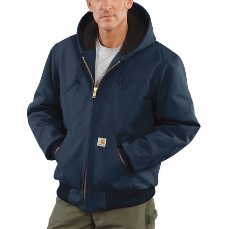 Carhartt Blue Cotton Duck Jacket size L Tall J140-DNY LRG TLL