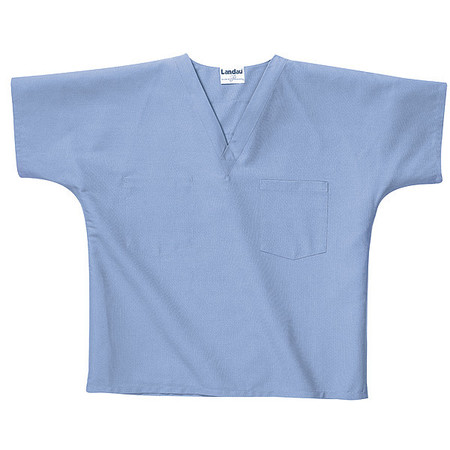 Landau Scrub Shirt, 2XL, Unisex, Blue 7502BCPXXL