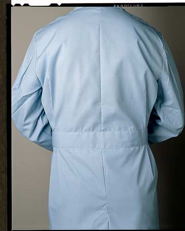 Landau Collared Lab Coat, XL, White, 35 In. L 3163WWT-50