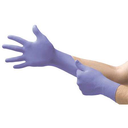 Ansell SU-690, Exam Gloves with Advanced Barrier Protection, 4.3 mil Palm, Nitrile, Powder-Free, L, 100 PK SU-690-L