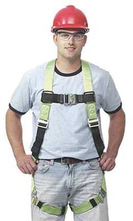 Honeywell Miller Full Body Harness, 2XL, Polyester P950QC/XXLGN