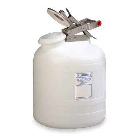 JUSTRITE Type I Safety Can, 2-1/2 gal, White 12260