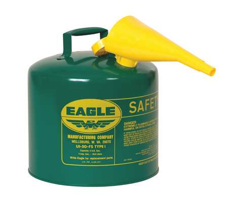 Eagle Mfg 2 gal Green Galvanized Steel Type I Safety Can Oil UI20SG