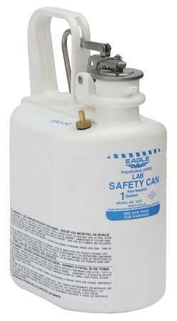 Eagle Mfg 1 gal. White Polyethylene Type I Safety Can 1513