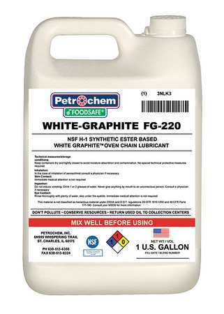 Petrochem Food Grade White Graphite Lube, ISO 220 FOODSAFE WHITE-GRAPHITE FG-220