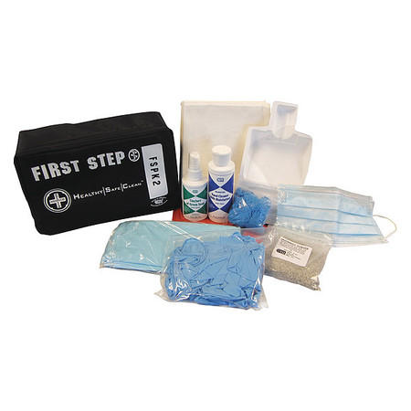 HOSPECO Biohazard Spill Kit, Biohazardous Liquids & Bodily Fluids, Black FSPK2