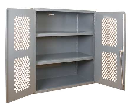 Durham Mfg 14 ga. ga. Steel Storage Cabinet, 36 in W, 42 in H, Stationary EMDC-362442-95